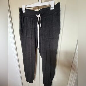 Aerie Charcoal Joggers with Ribbed Waistband